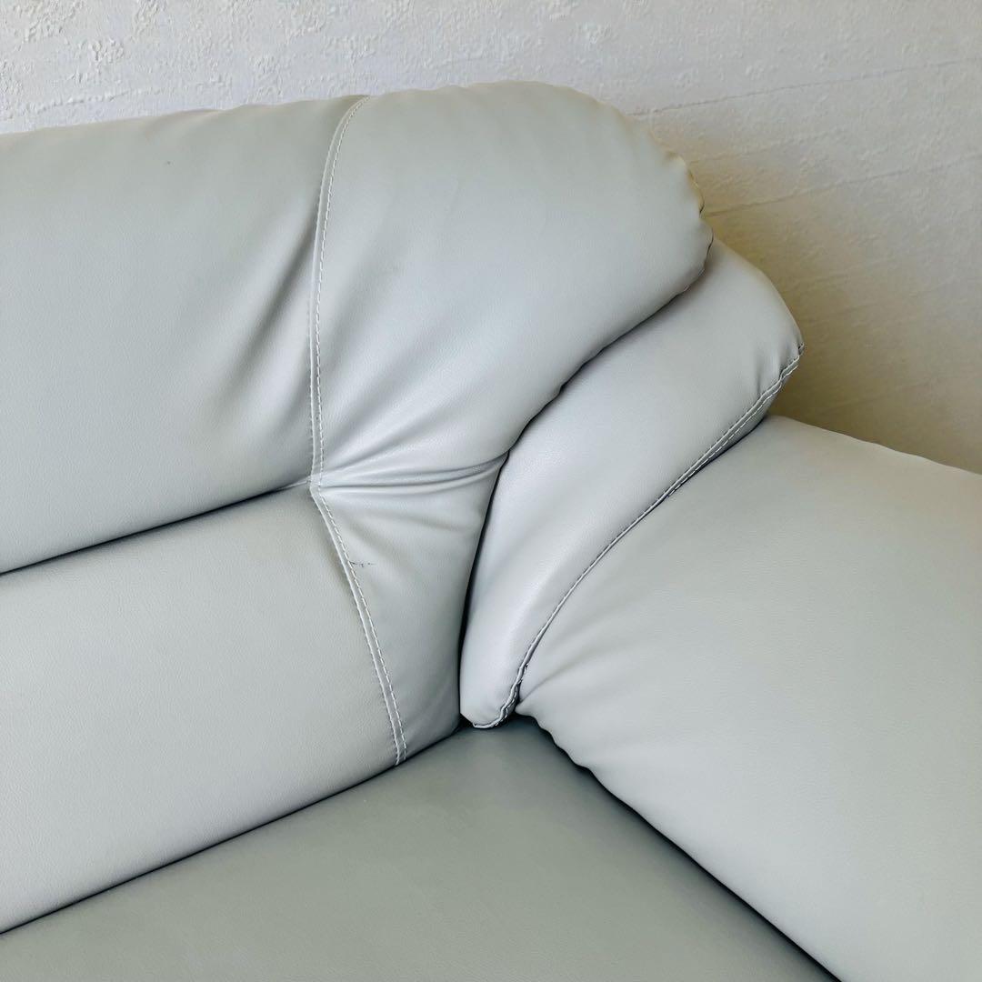 ソファー 2人掛け 合皮 肘掛け ローソファー Ginoインテリアおしゃれ