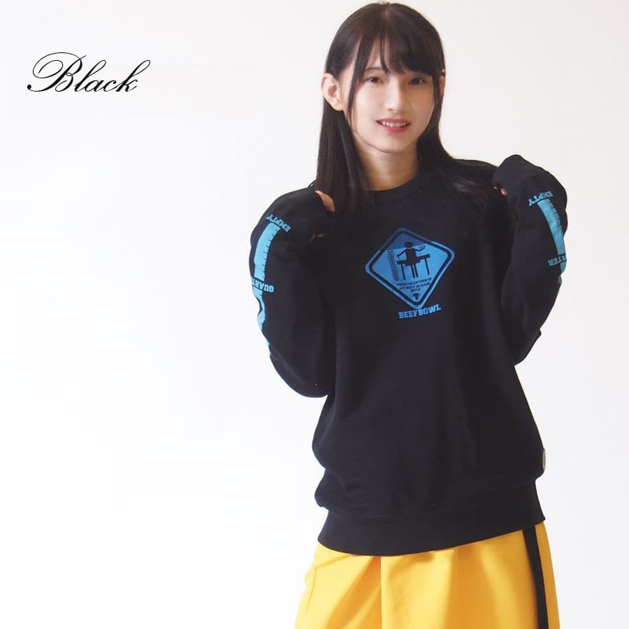 黒木ほの香 コラボ 長袖トレーナー ブラック Mサイズ