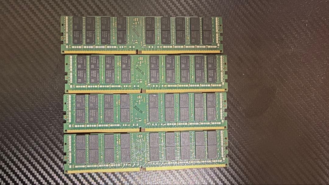 HPE純正 64GB DDR4-2666 ECC LRDIMM ×4枚256GB