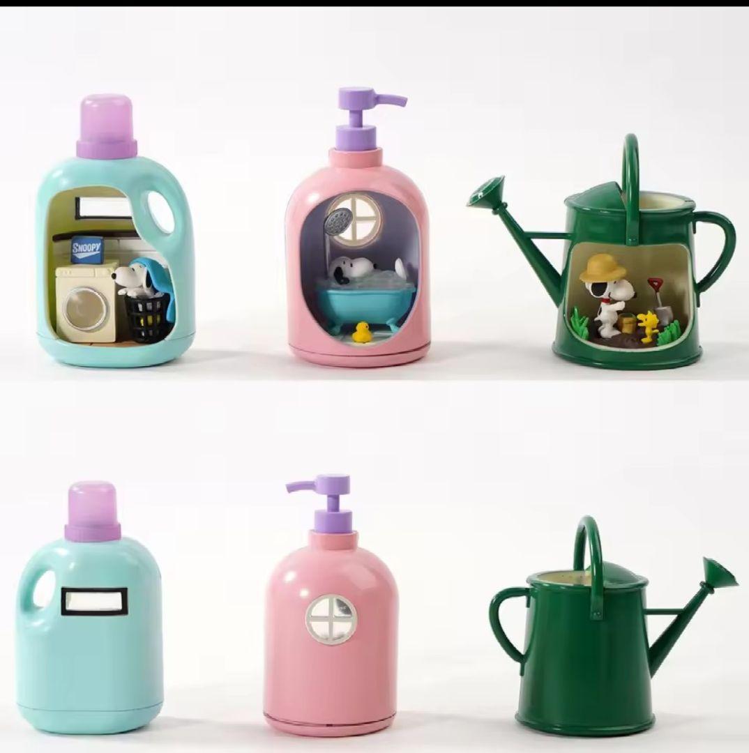 新品スヌーピー ミニチュアキッチンアイテムコンプリートセット 6 個入り