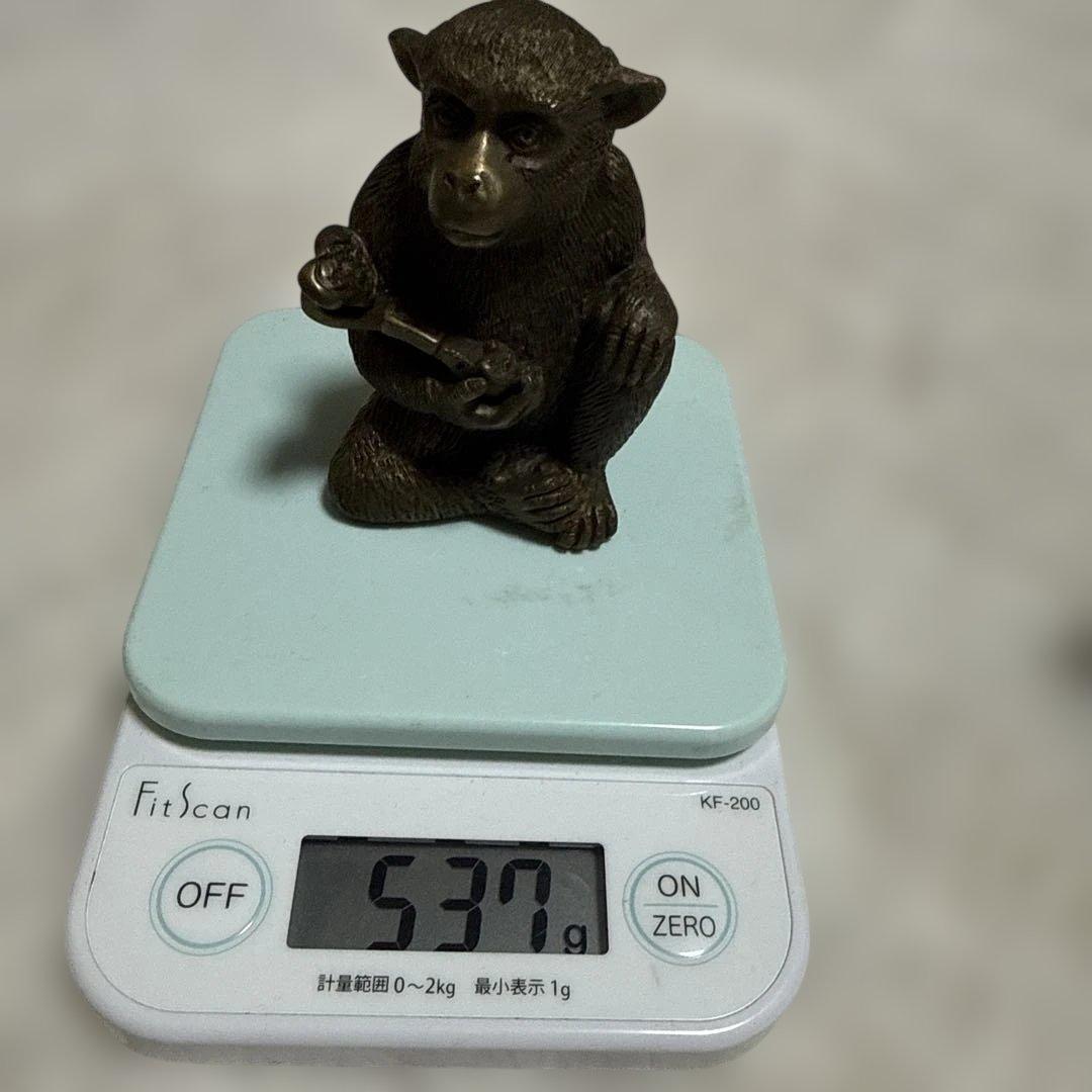 真鍮 猿 置物 オブジェ 骨董品