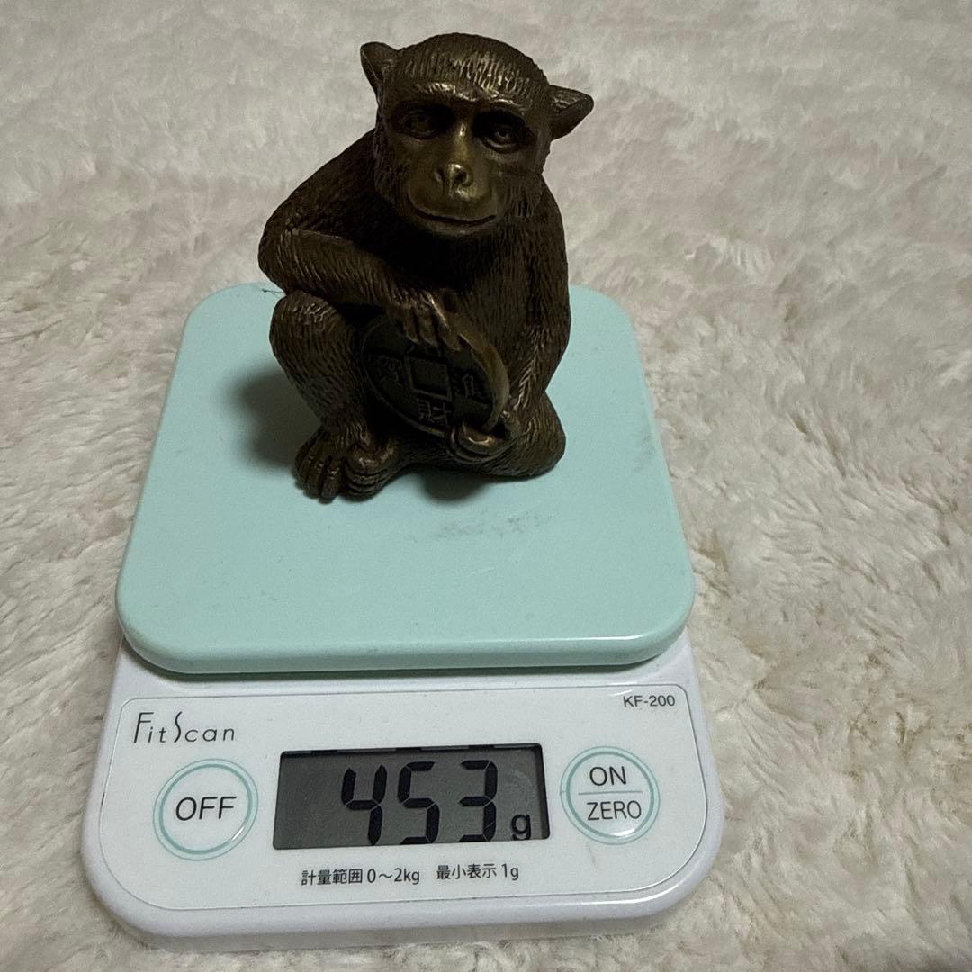 真鍮 猿 置物 オブジェ 骨董品