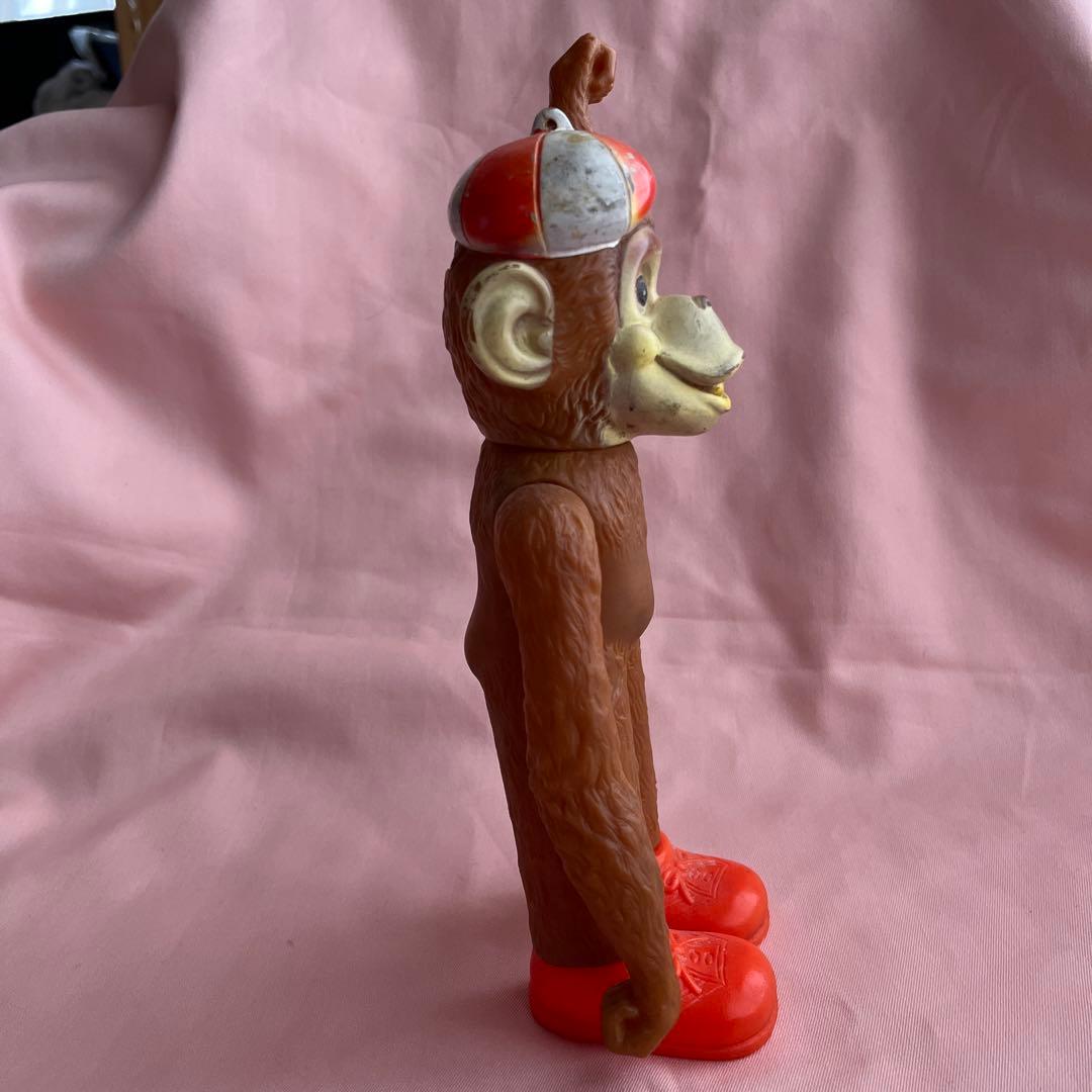 レア　ビンテージ　さる　約60 70年代　ラバーモンキー　ラバー　動物　貯金箱