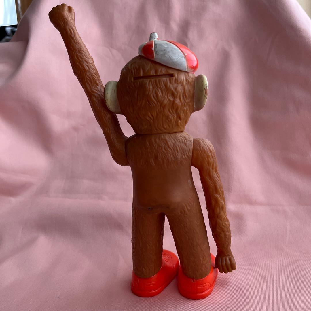 レア　ビンテージ　さる　約60 70年代　ラバーモンキー　ラバー　動物　貯金箱