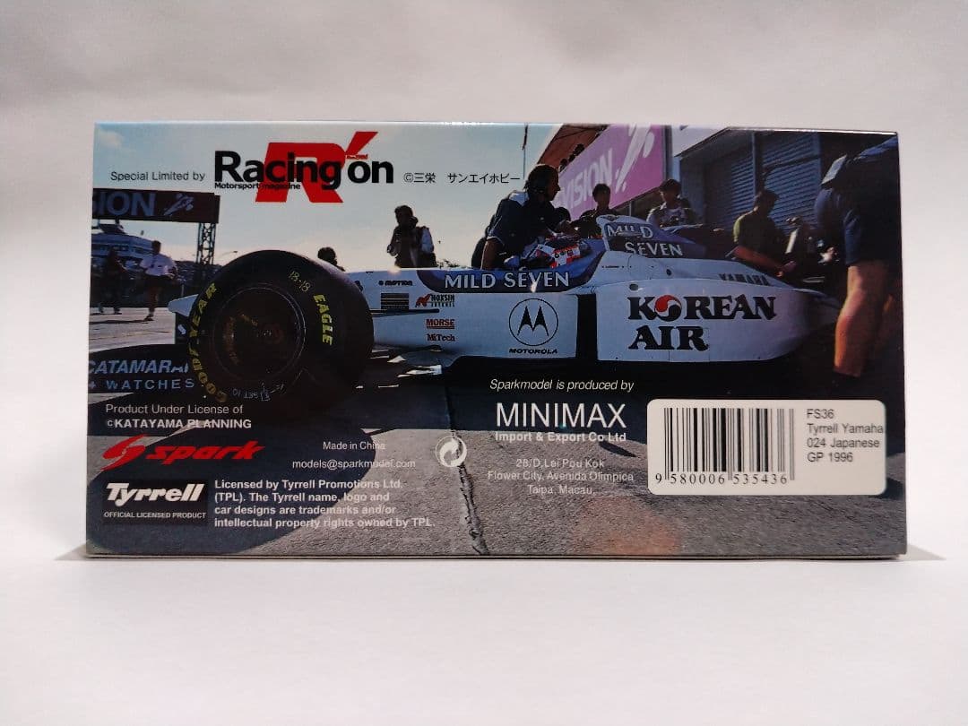 ミニカー SPARK 1/43 Tyrrell YAMAHA 024 KATAYAMA