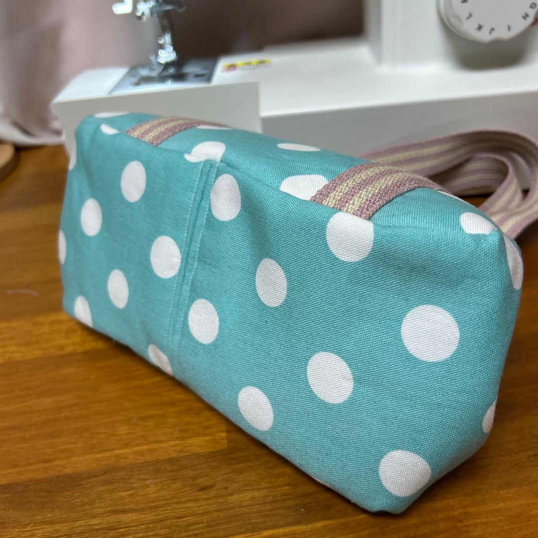 ハンドメイド　ガマ口ポーチバッグ