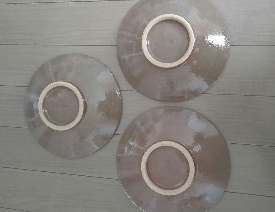 小石原焼 飛びかんな 6寸皿 3枚 新品未使用品