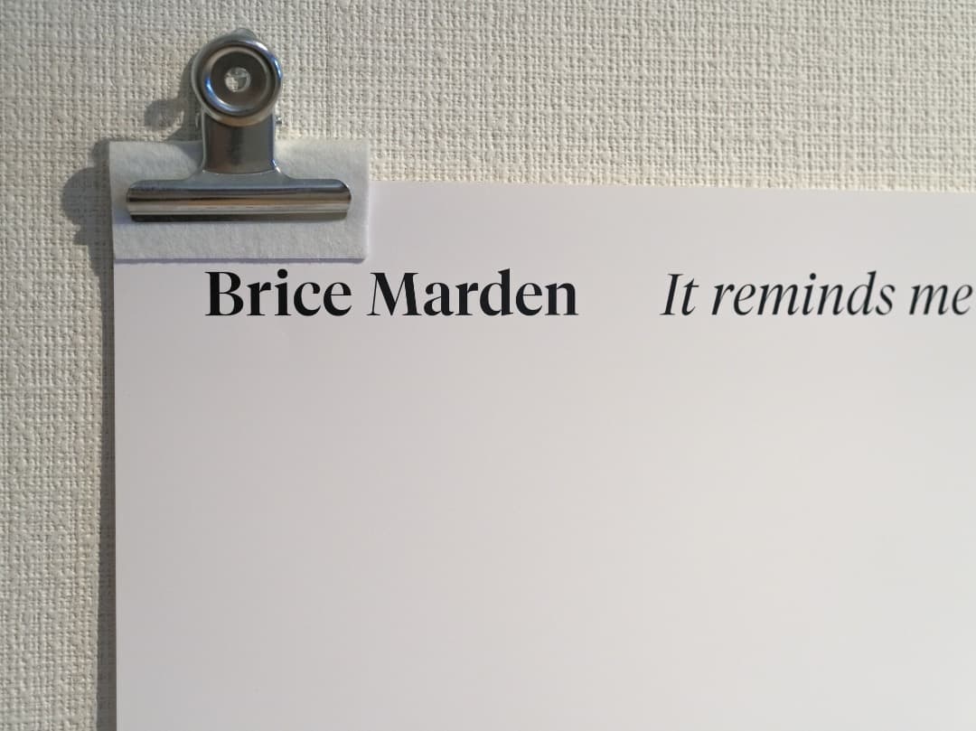 Brice Marden ポスター