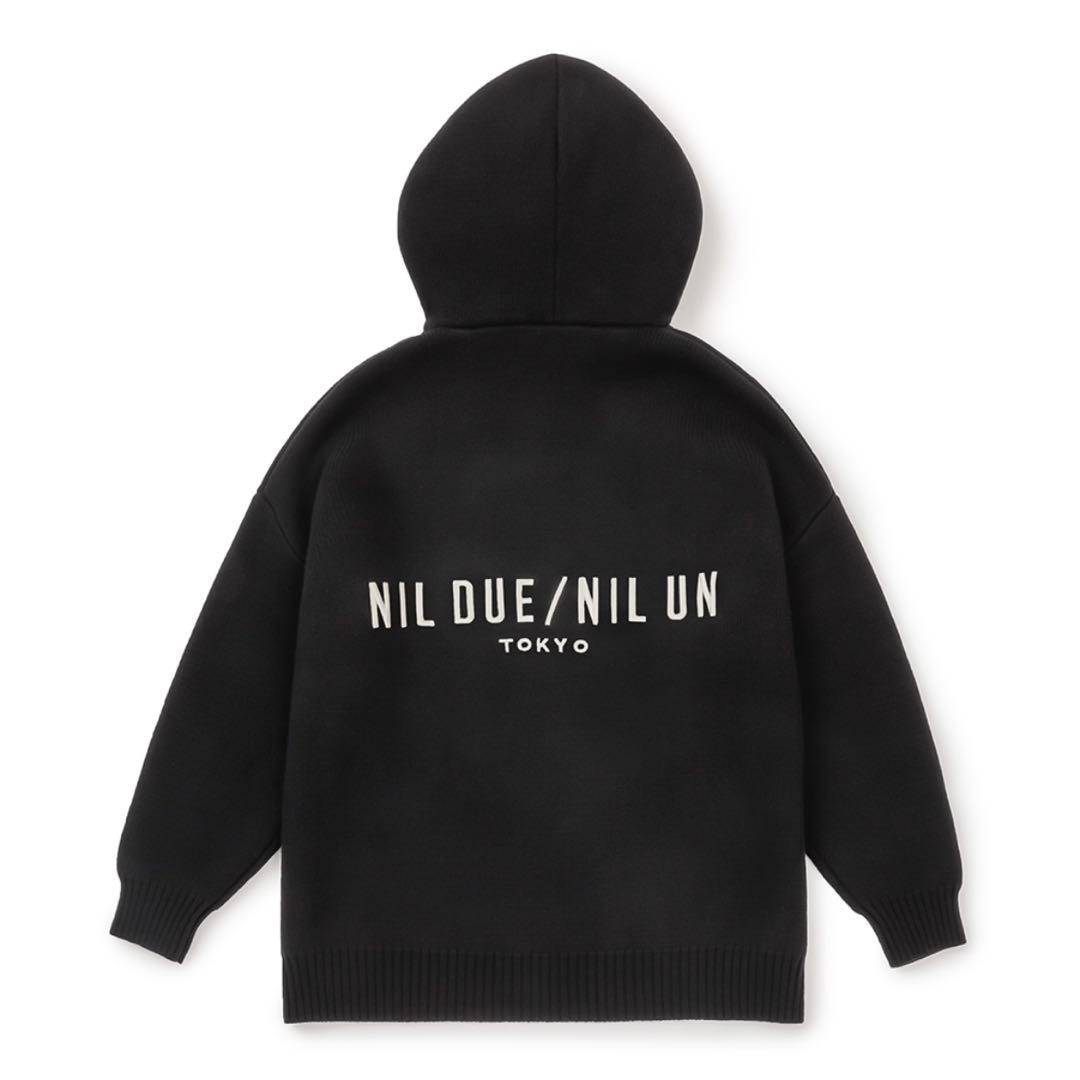 NIL DUE / NIL UN　EMBROIDERY KNIT HOODIE