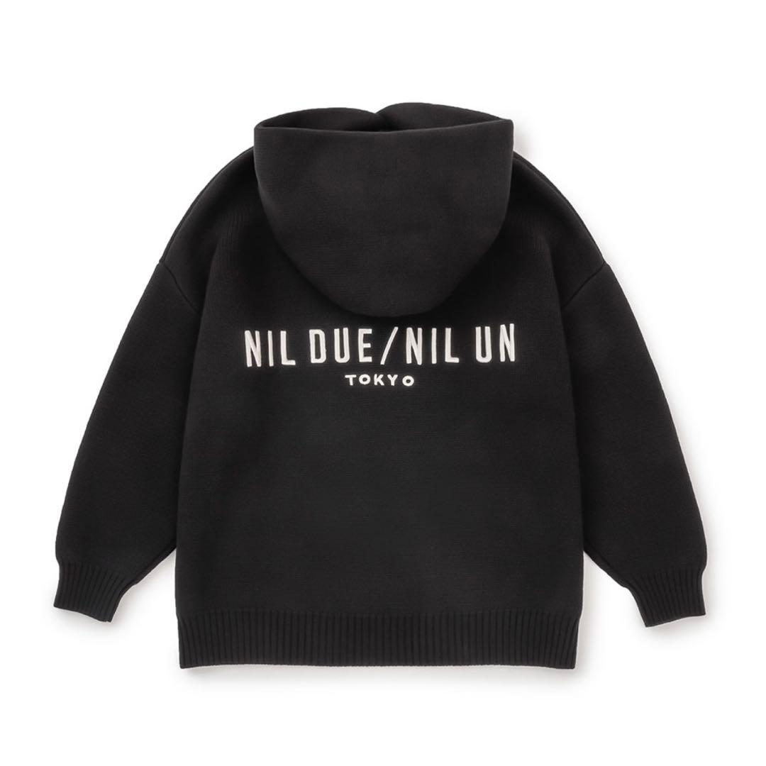 NIL DUE / NIL UN　EMBROIDERY KNIT HOODIE