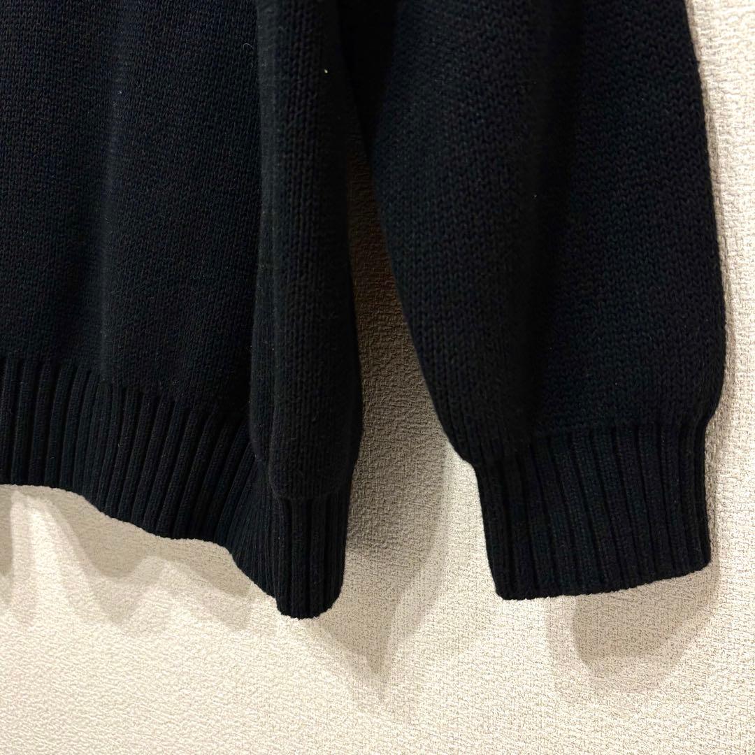 NIL DUE / NIL UN　EMBROIDERY KNIT HOODIE