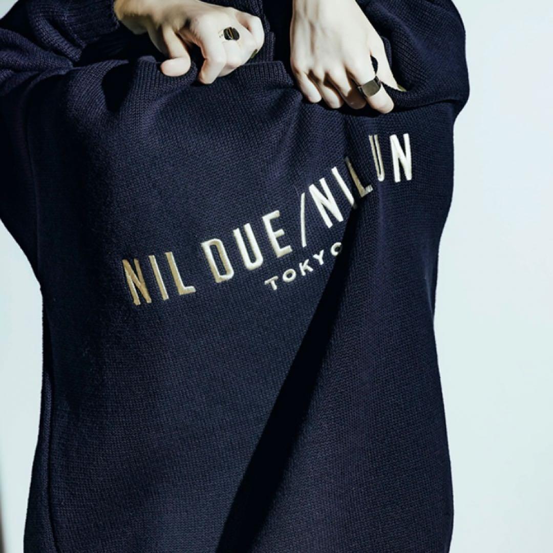 NIL DUE / NIL UN　EMBROIDERY KNIT HOODIE