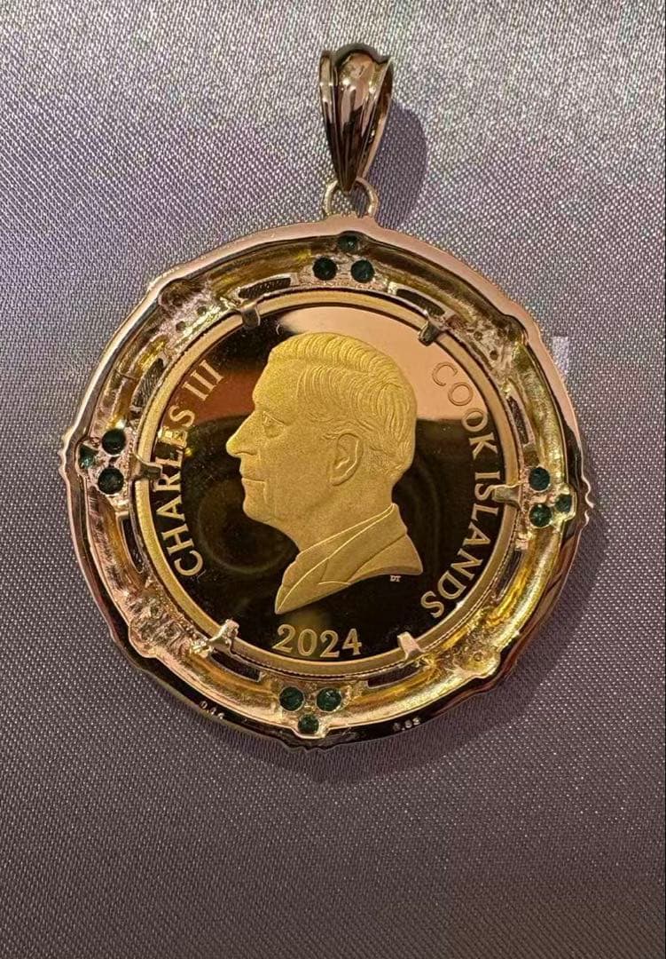 999.9ゴールド ドラゴンペンダント