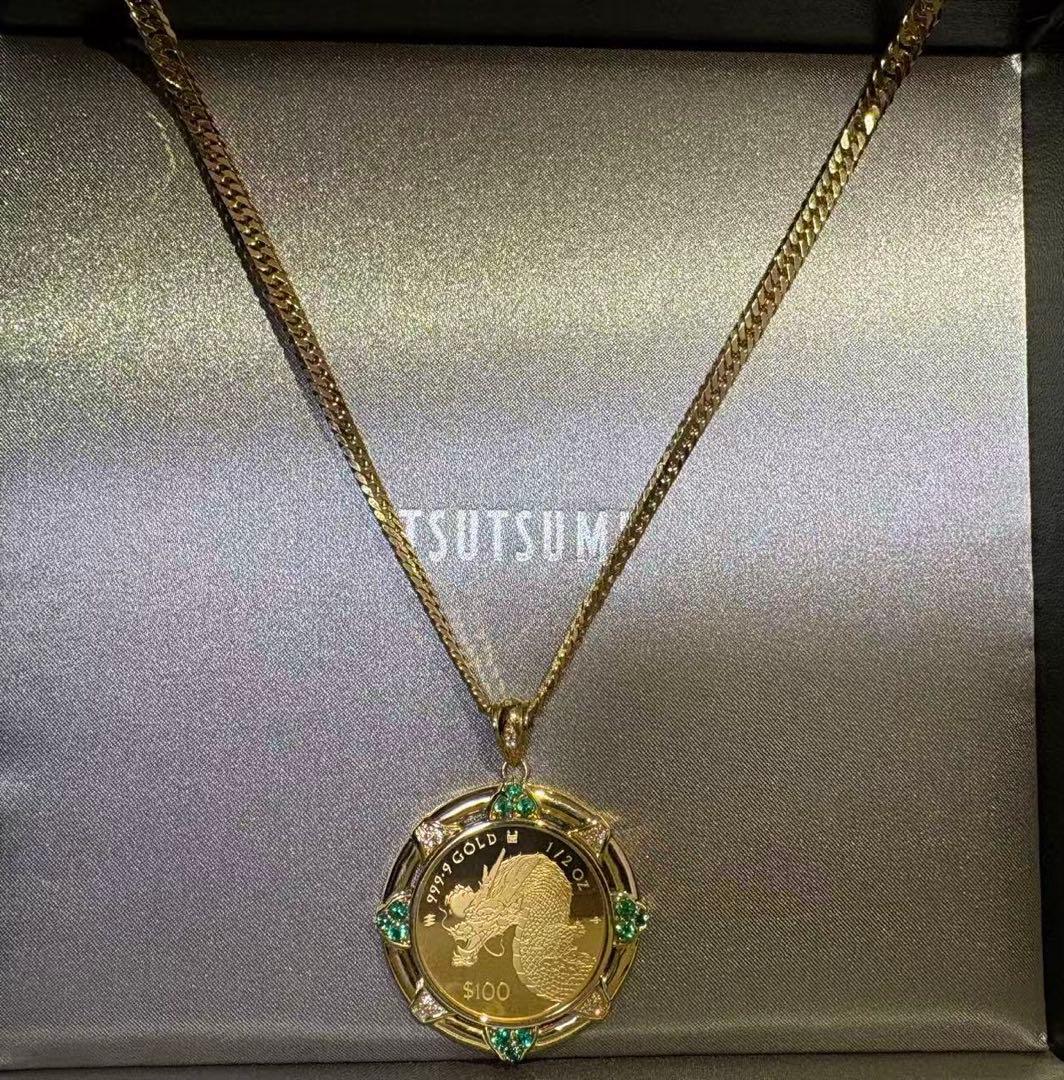 999.9ゴールド ドラゴンペンダント