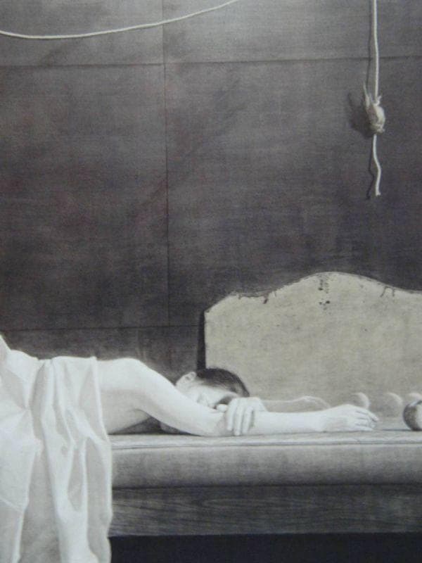 三浦明範、『朽ちた果実Ⅱ』、希少画集より、状態良好、新品木製額・額装付