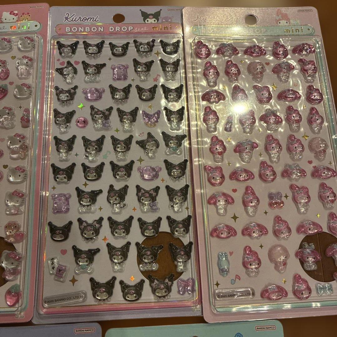 正規品　サンリオミニボンボンドロップシール 7枚セット