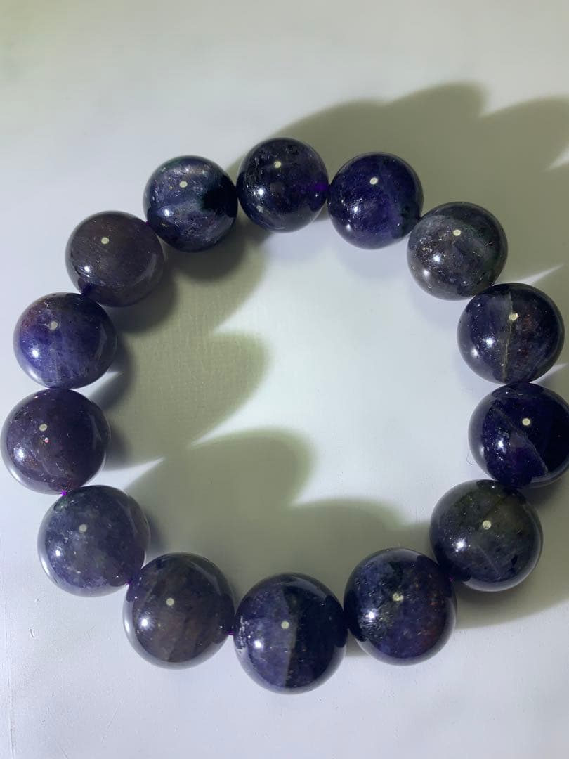 アイオライトサンストーン　15ミリ後半　内径17