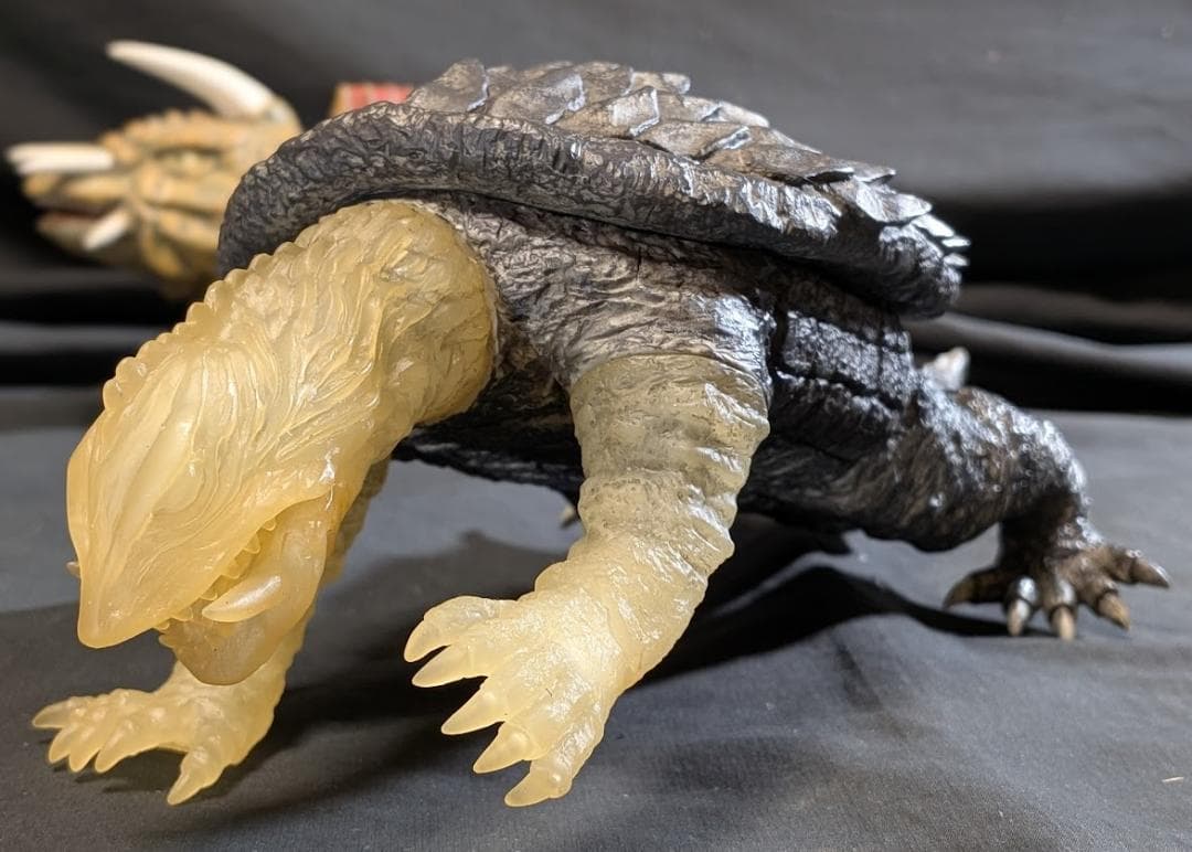 スケスケ頭ガメラ＆ジャイガー（エクスプラス）ソフビフィギュア２体セット