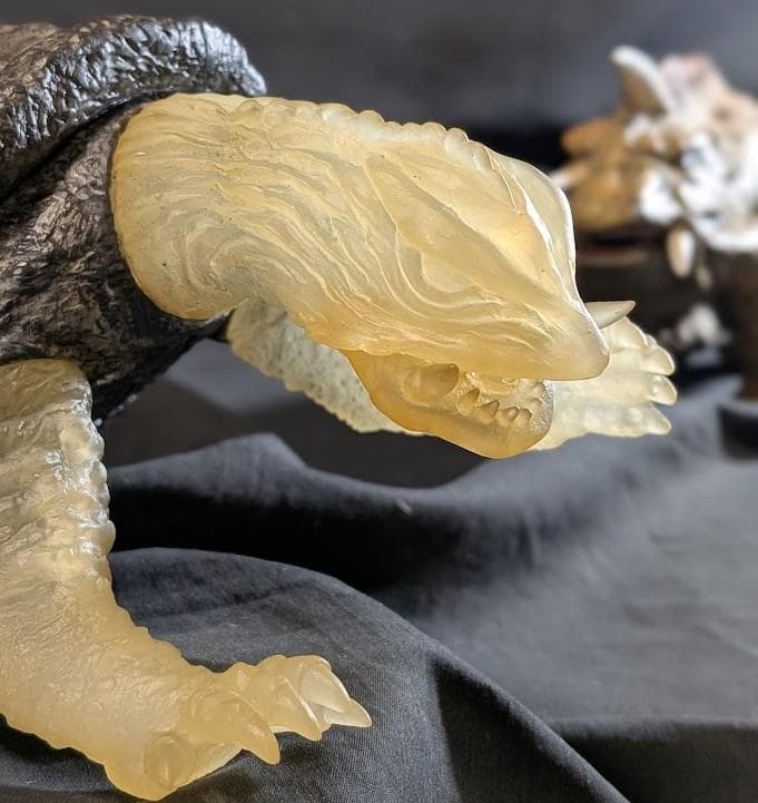 スケスケ頭ガメラ＆ジャイガー（エクスプラス）ソフビフィギュア２体セット