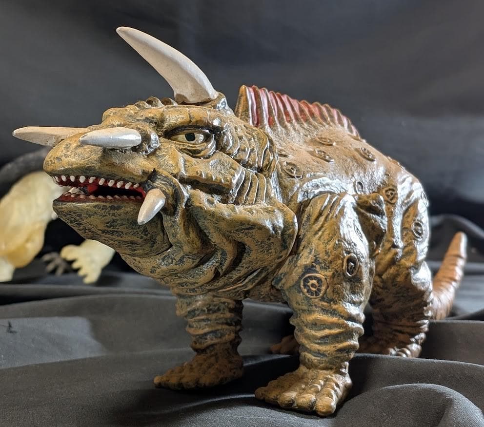 スケスケ頭ガメラ＆ジャイガー（エクスプラス）ソフビフィギュア２体セット
