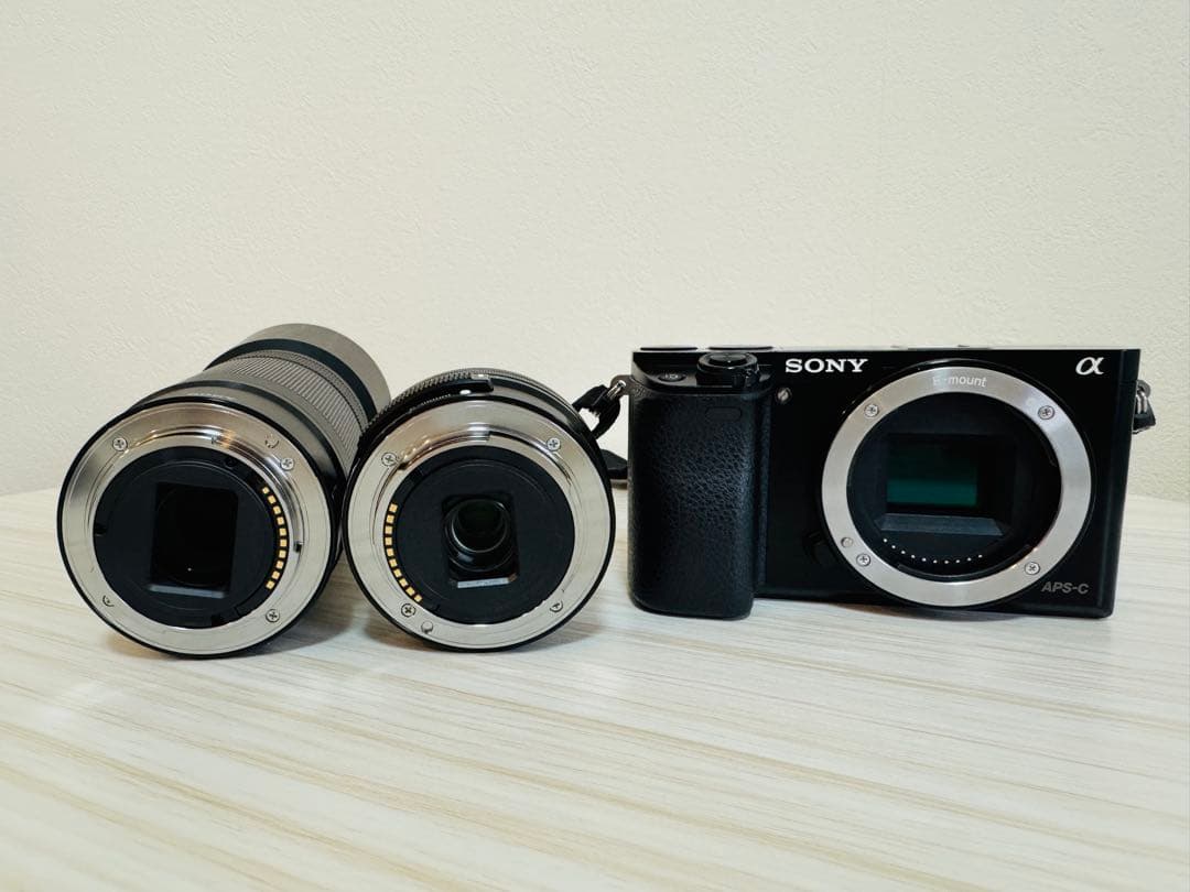 SONY α6000 ダブルズームキット 動作確認済 レンズフィルターおまけ付