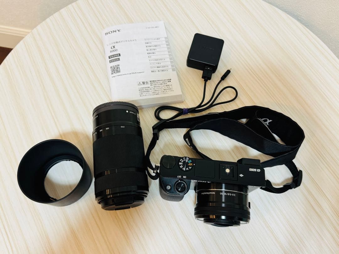 SONY α6000 ダブルズームキット 動作確認済 レンズフィルターおまけ付