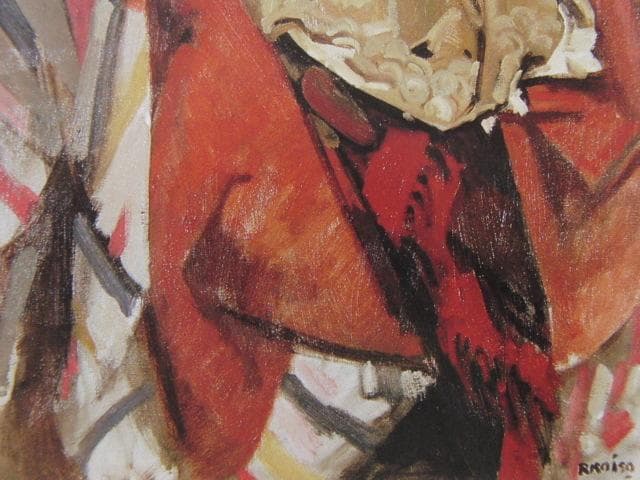 小磯良平、【椅子の上の人形】、希少な限定額装用画集画、新品高級額 額装付