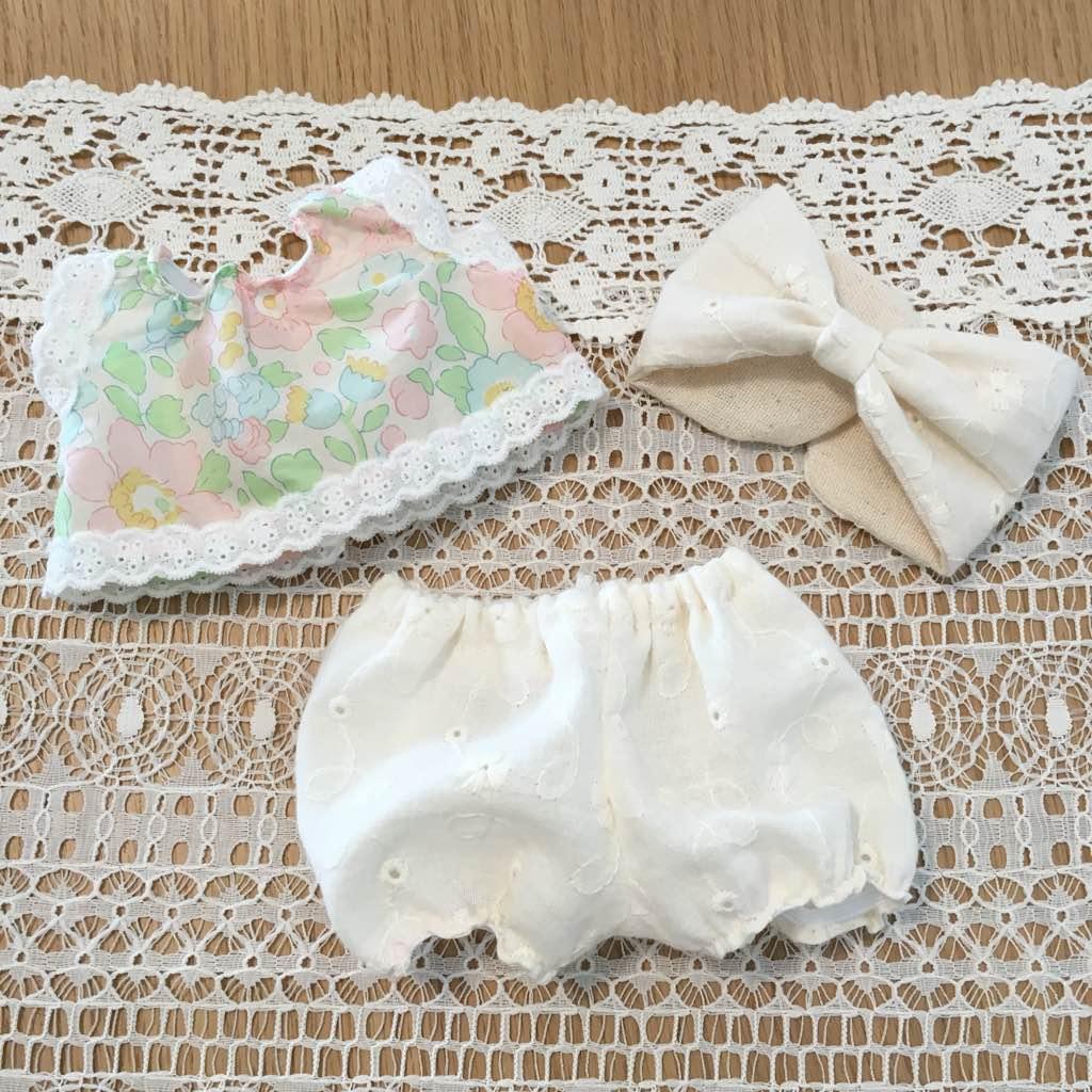 商談済み＊*メルちゃん 服 リバティ①❁コーデ(かぼちゃパンツ)