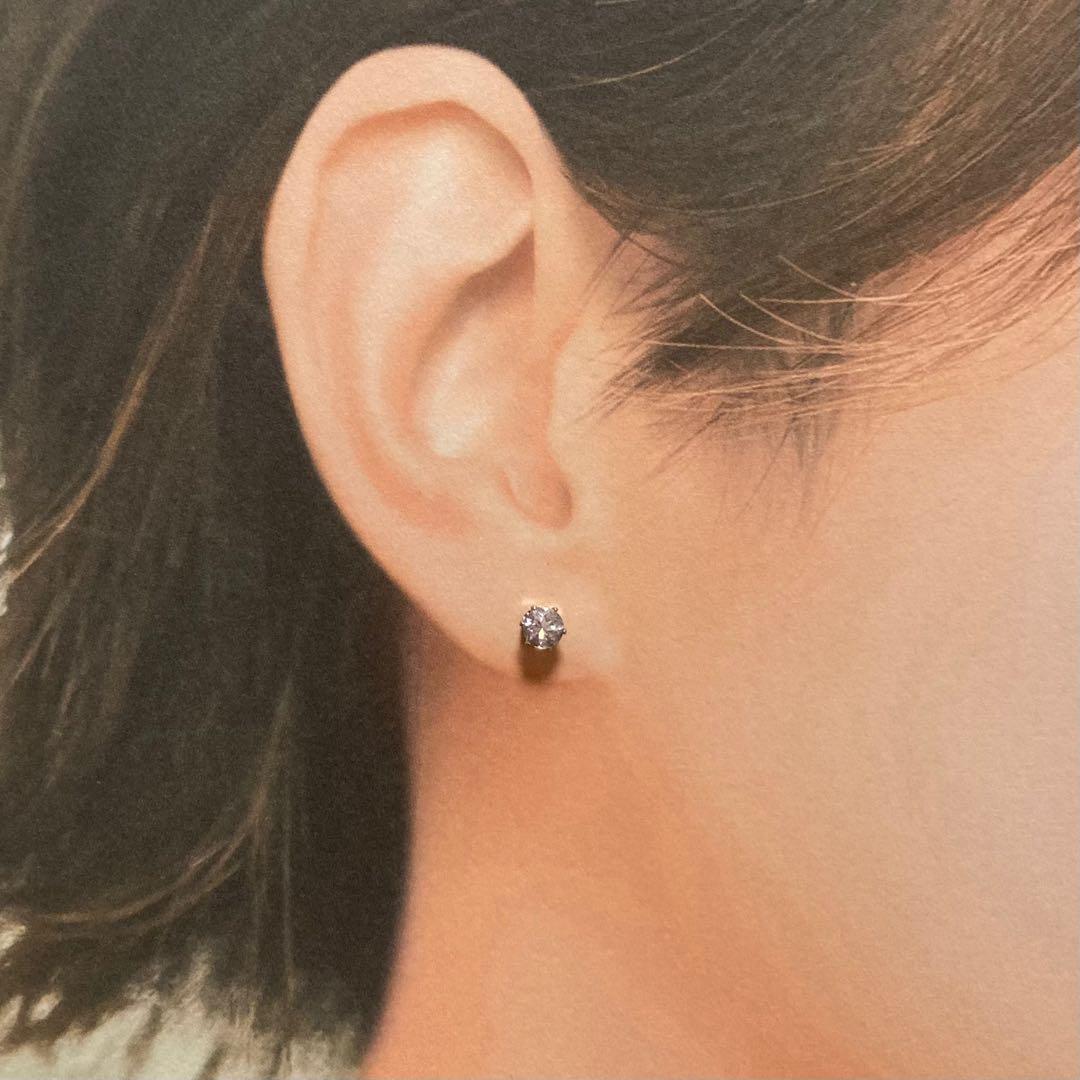 天然石 モルガナイト 4mm スタッドピアス サージカルステンレス シルバー