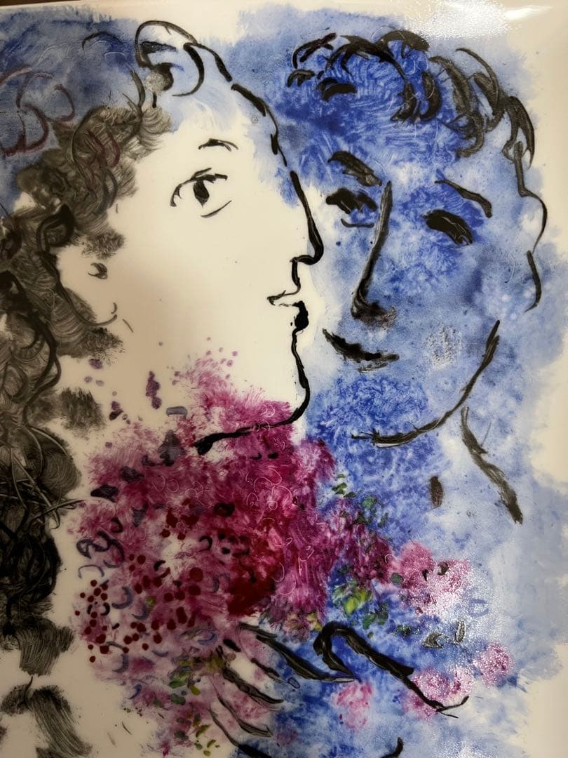 ベルナルド　bernardaud マルク　シャガール　スクエアプレート　美品