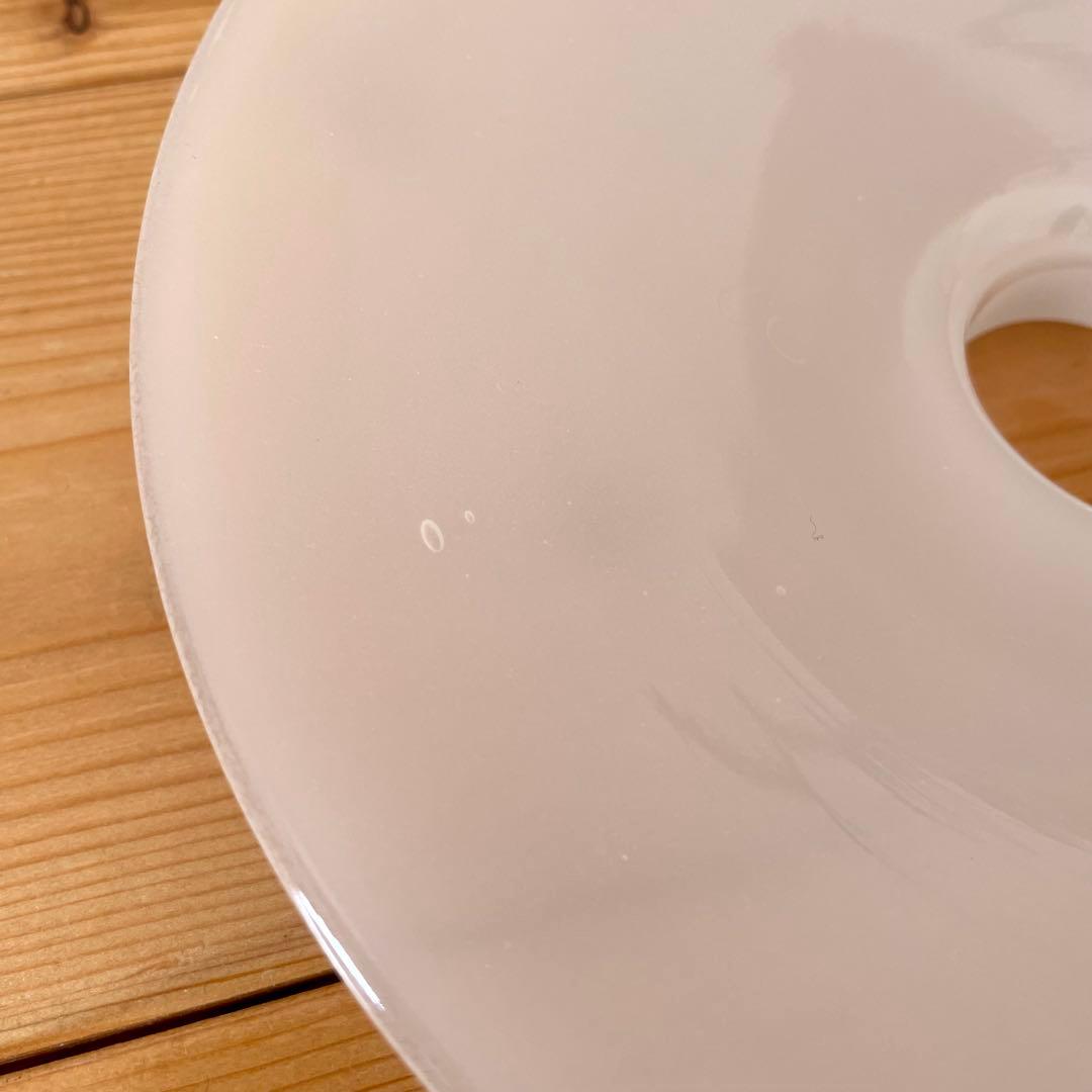 ペンダントライト　ミルクガラス製　昭和レトロ　23cm