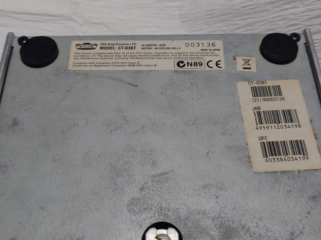【完動品】VOX COOLTRON BRIT BOOST真空管トレブルブースター