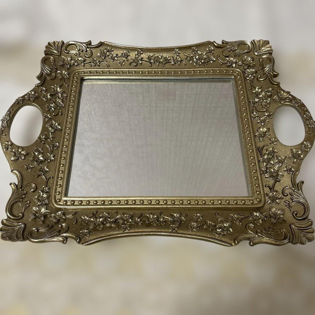 【新品未使用】　ローラアシュレイ　ミラートレイ