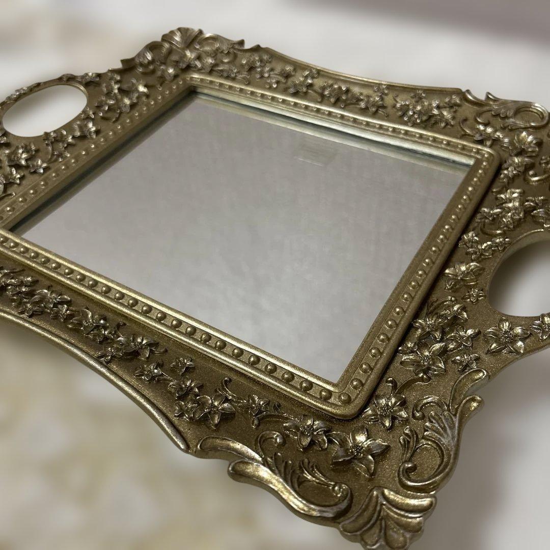 【新品未使用】　ローラアシュレイ　ミラートレイ