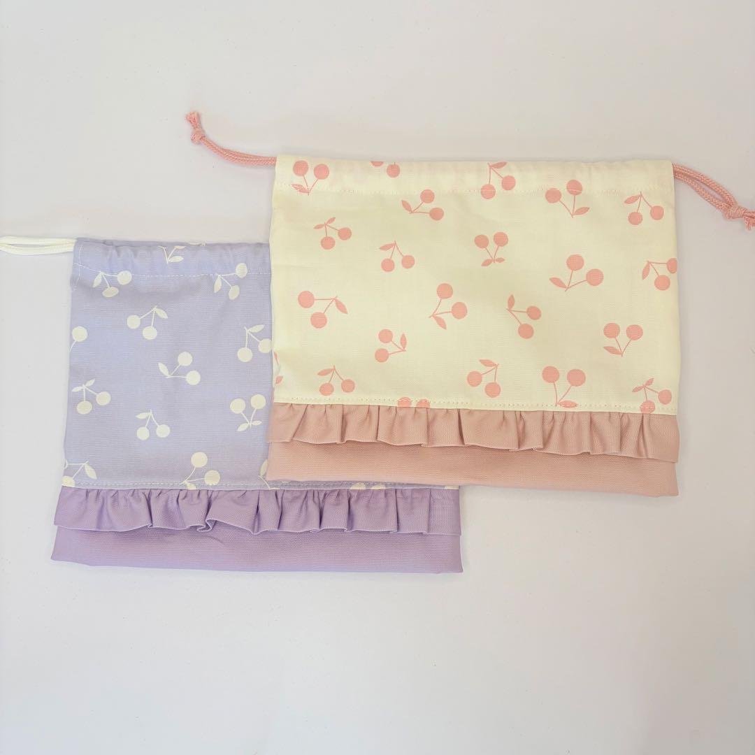 みき様　確認用　はたらく車　電車　さくらんぼ　ランチョンマット　弁当袋