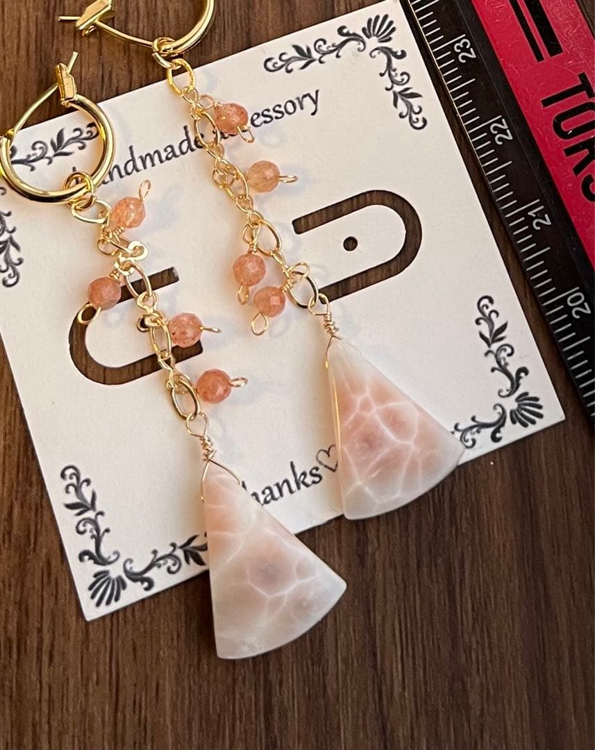 ピンクラリマー トムソナイトのピアスチャーム☆