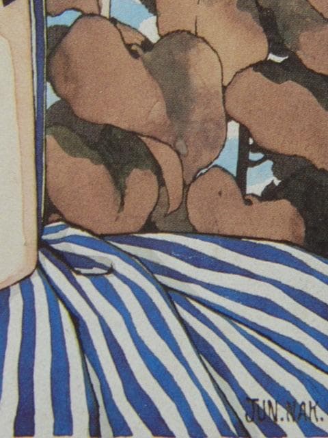 昭和レトロ、中原淳一、【ひまわり】、美少女、年代物・希少画集画