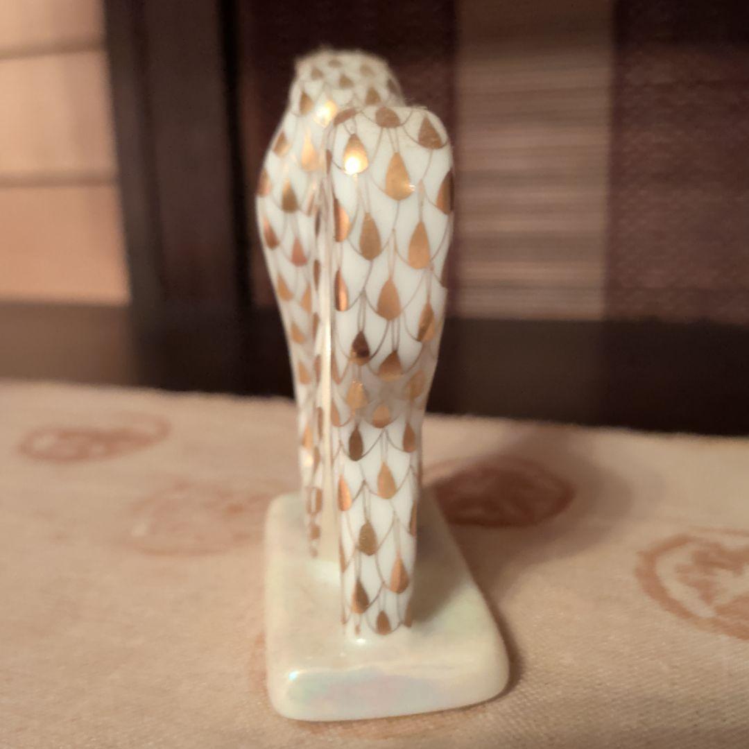 HEREND　ヘビの置物(ゴールド)干支