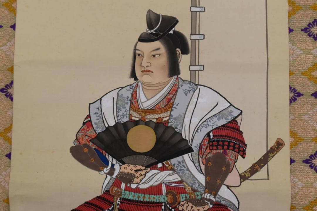 【真作】梅里/桃太郎図/掛軸☆宝船☆AB-388