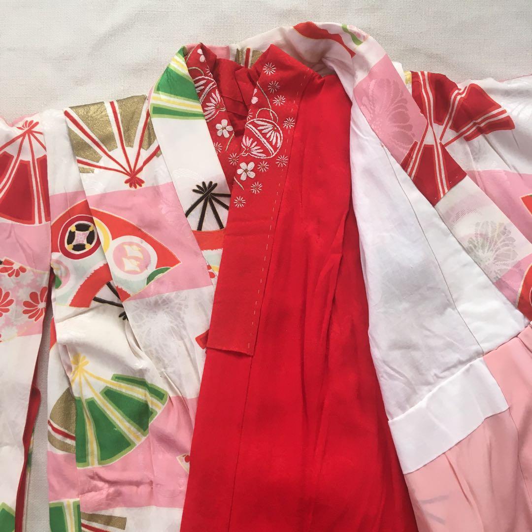 七五三　きもの　7歳　小物付き