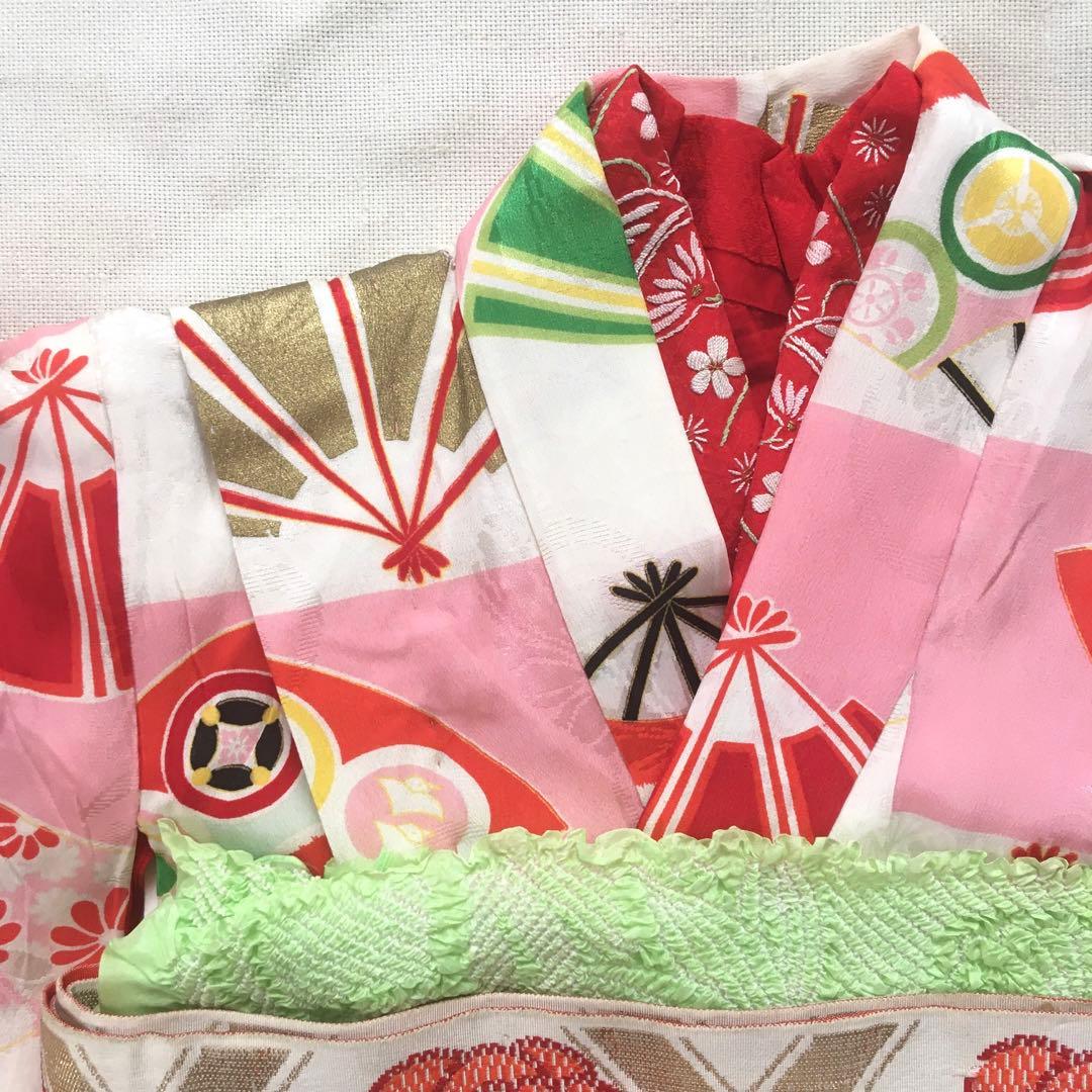 七五三　きもの　7歳　小物付き