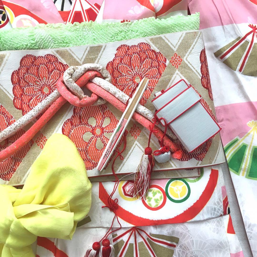 七五三　きもの　7歳　小物付き