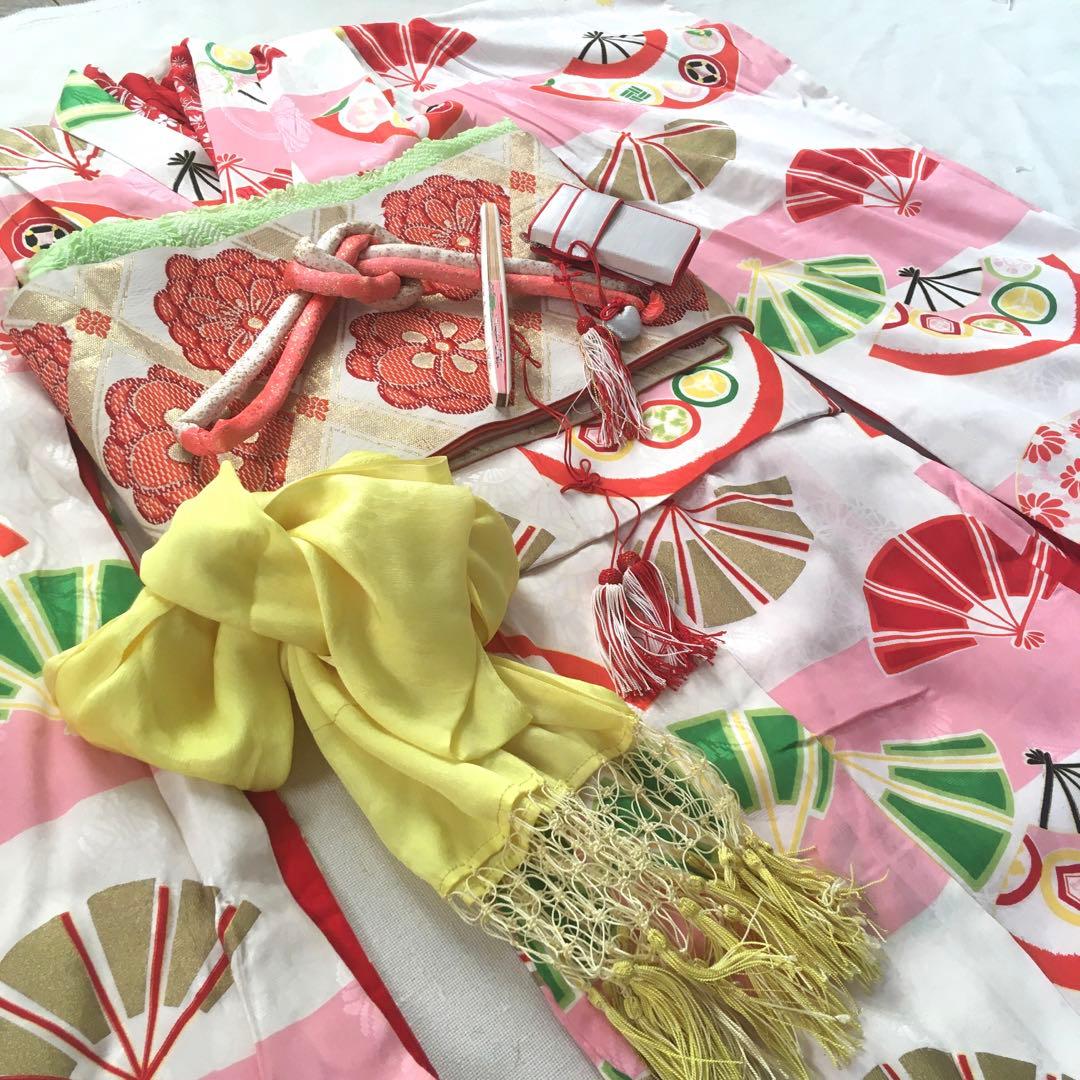 七五三　きもの　7歳　小物付き