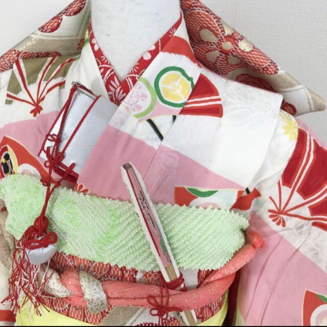 七五三　きもの　7歳　小物付き