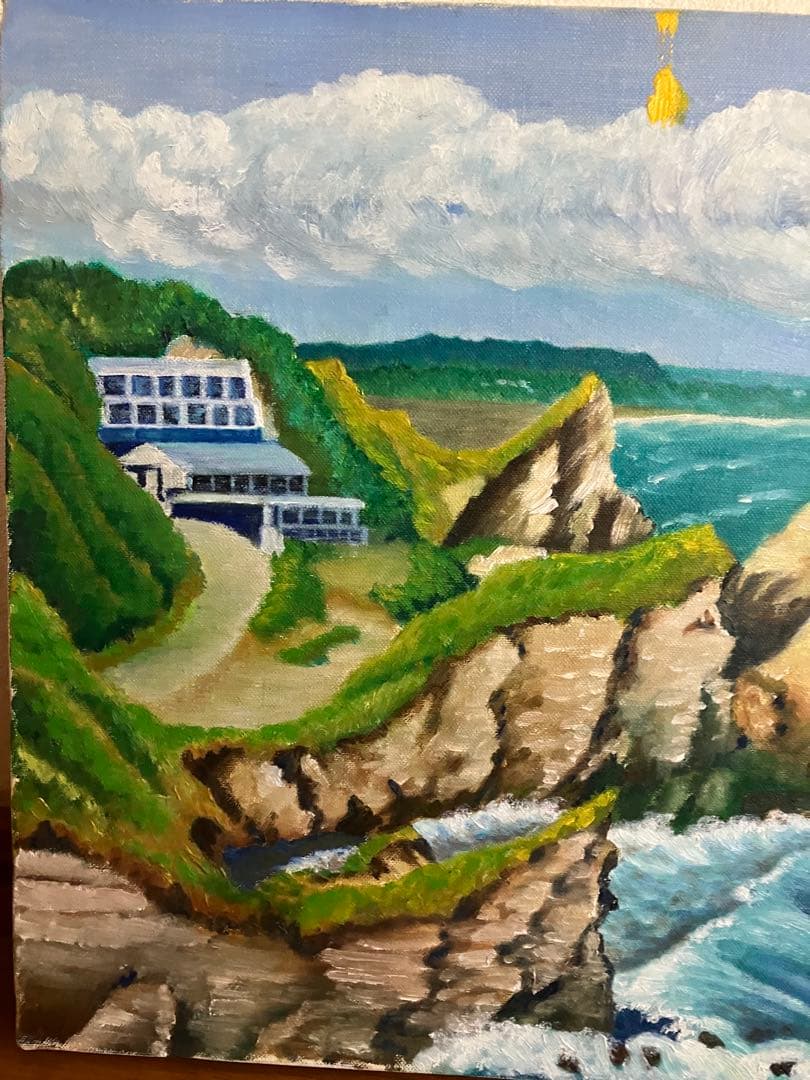 山下清 油絵 油彩画　風景画　模写