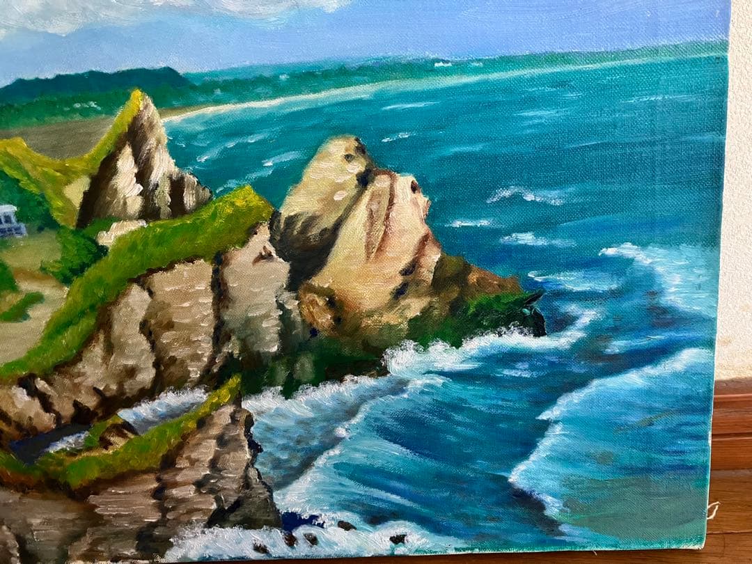 山下清 油絵 油彩画　風景画　模写