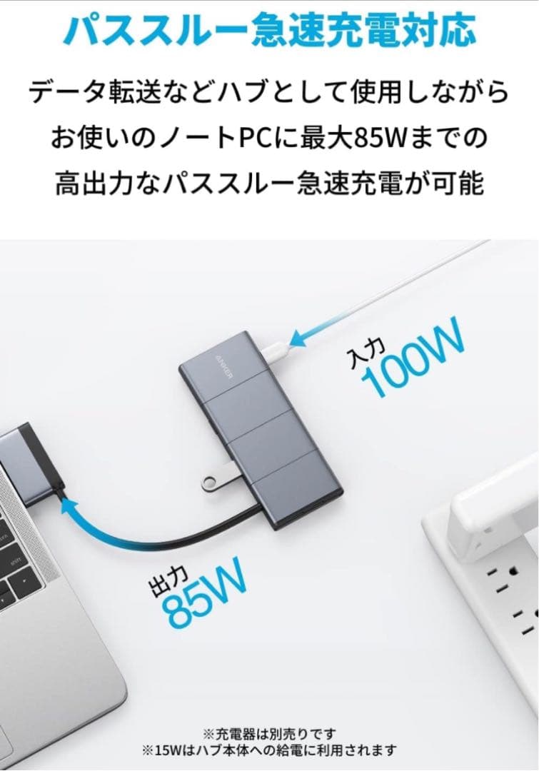 Anker USBハブ6P 4K HDMI⭐️新品⭐️MacBookPro/Air