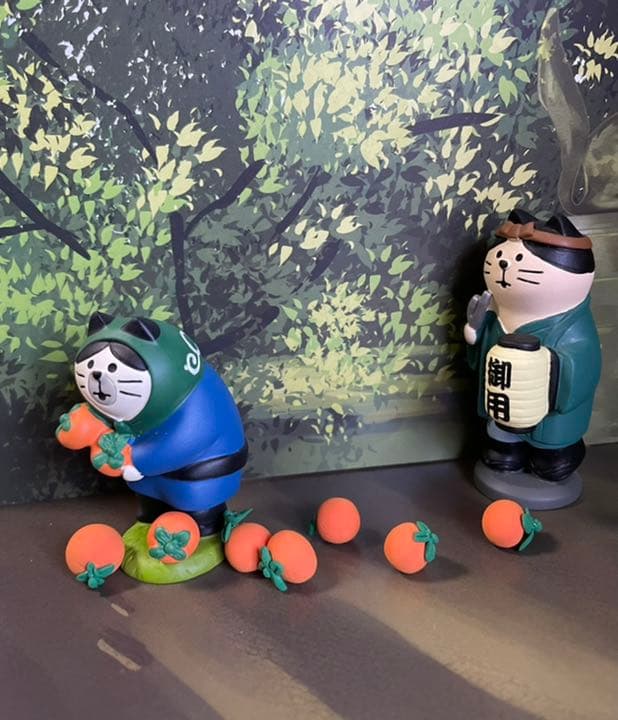 終了　デコレ コンコンブルなどに　ハンドメイド　柿6個