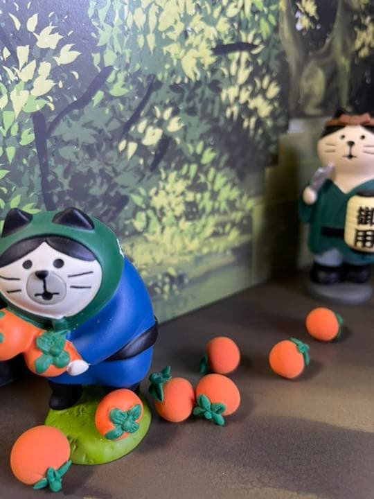 終了　デコレ コンコンブルなどに　ハンドメイド　柿6個