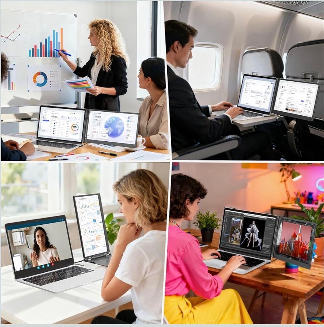 【最終価格】ノートパソコン用モニター 14インチ デュアルディスプレイ